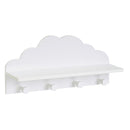Perchero de pared nube blanco
