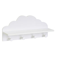 Perchero de pared nube blanco