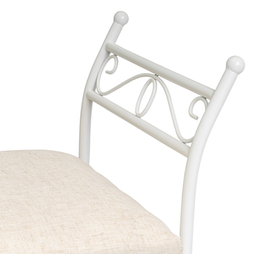 Banqueta de dormitorio blanca de 115cm