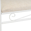 Banqueta de dormitorio blanca de 115cm