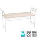 Banqueta de dormitorio blanca de 115cm