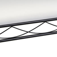 Banqueta de dormitorio negra de 115cm