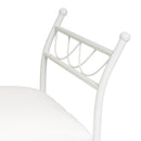 Banqueta de dormitorio blanca de 115cm