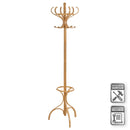 Perchero de pie paragüero natural