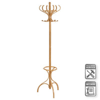 Perchero de pie paragüero natural