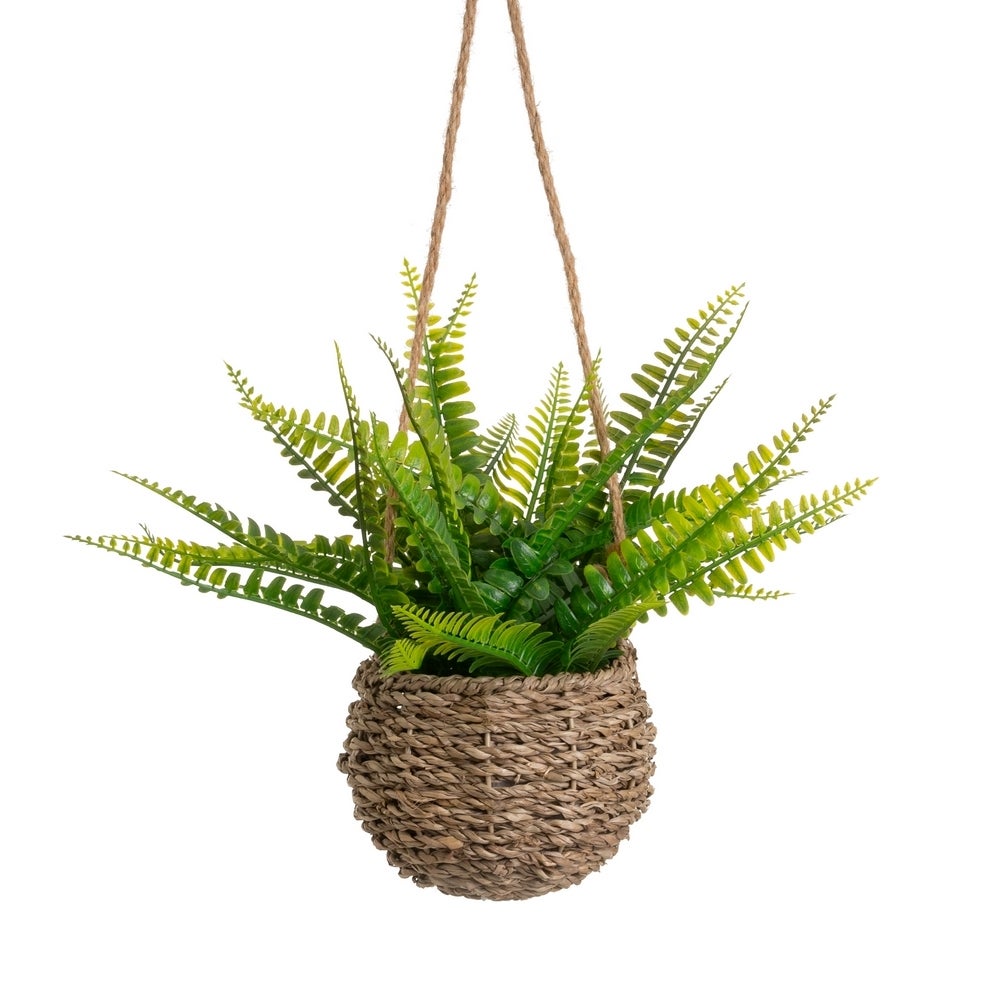 Helecho artificial colgante de 25 cm