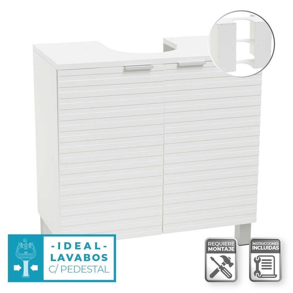 Mueble bajo lavabo pedestal de 60 cm