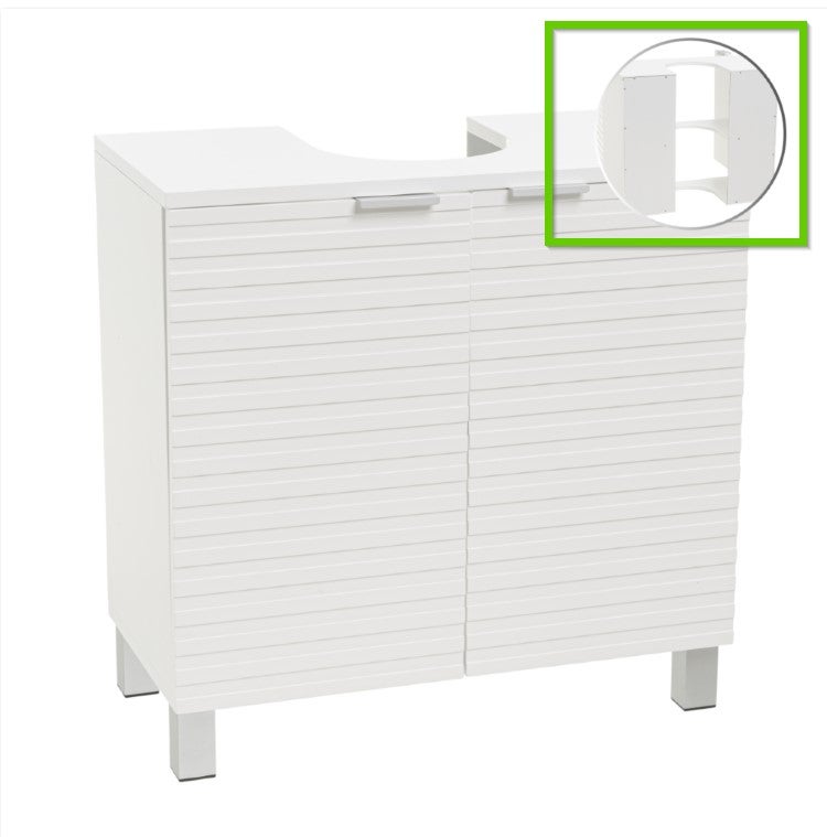 Mueble bajo lavabo pedestal de 60 cm