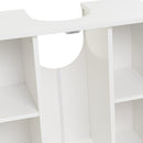 Mueble bajo lavabo blanco de madera con 2 puertas