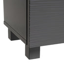 Mueble bajo lavabo gris de madera con 2 puertas 60x30x60 cm