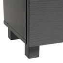 Mueble bajo lavabo gris de madera con 2 puertas