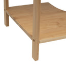 Mueble bajo lavabo de pedestal de bambú natural de 60 cm