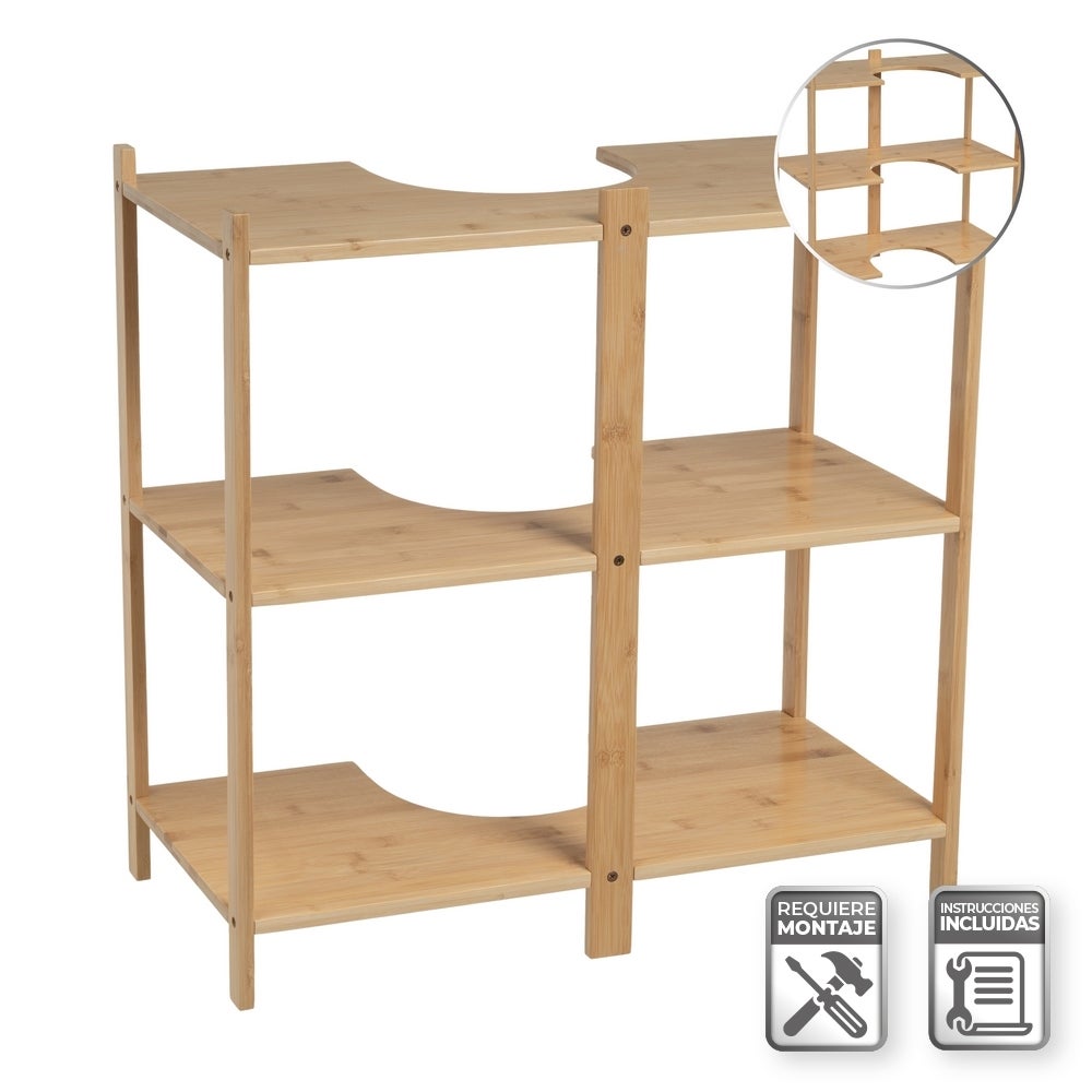 Mueble bajo lavabo pedestal de 60 cm