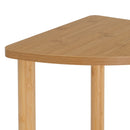 Estantería esquinera de bambú natural