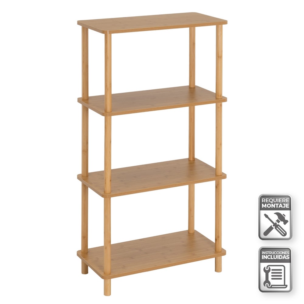 Estantería de bambú natural