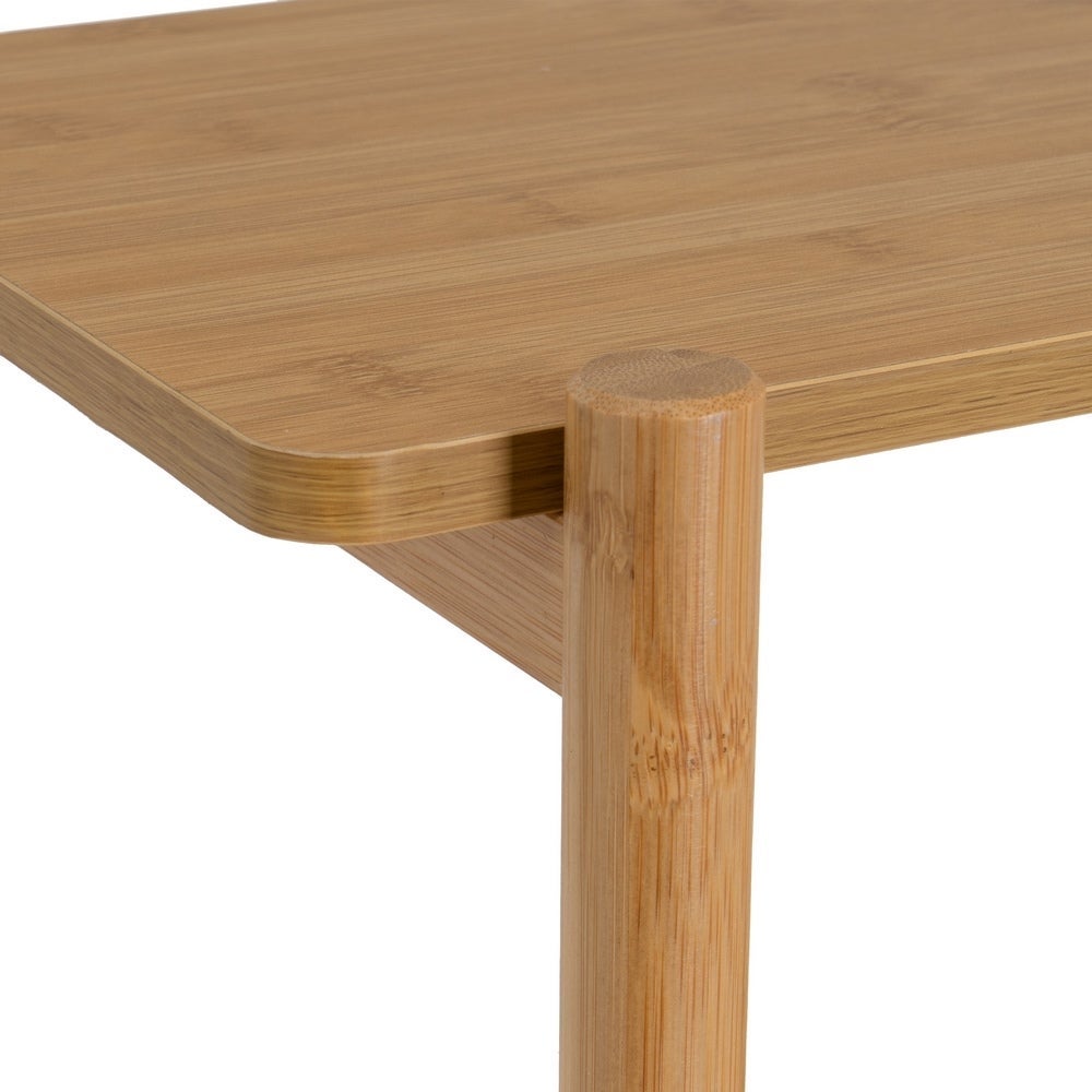 Estantería escaloranada de bambú natural