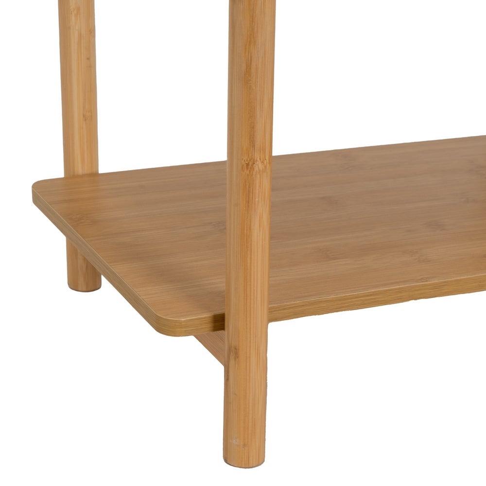 Estantería escaloranada de bambú natural