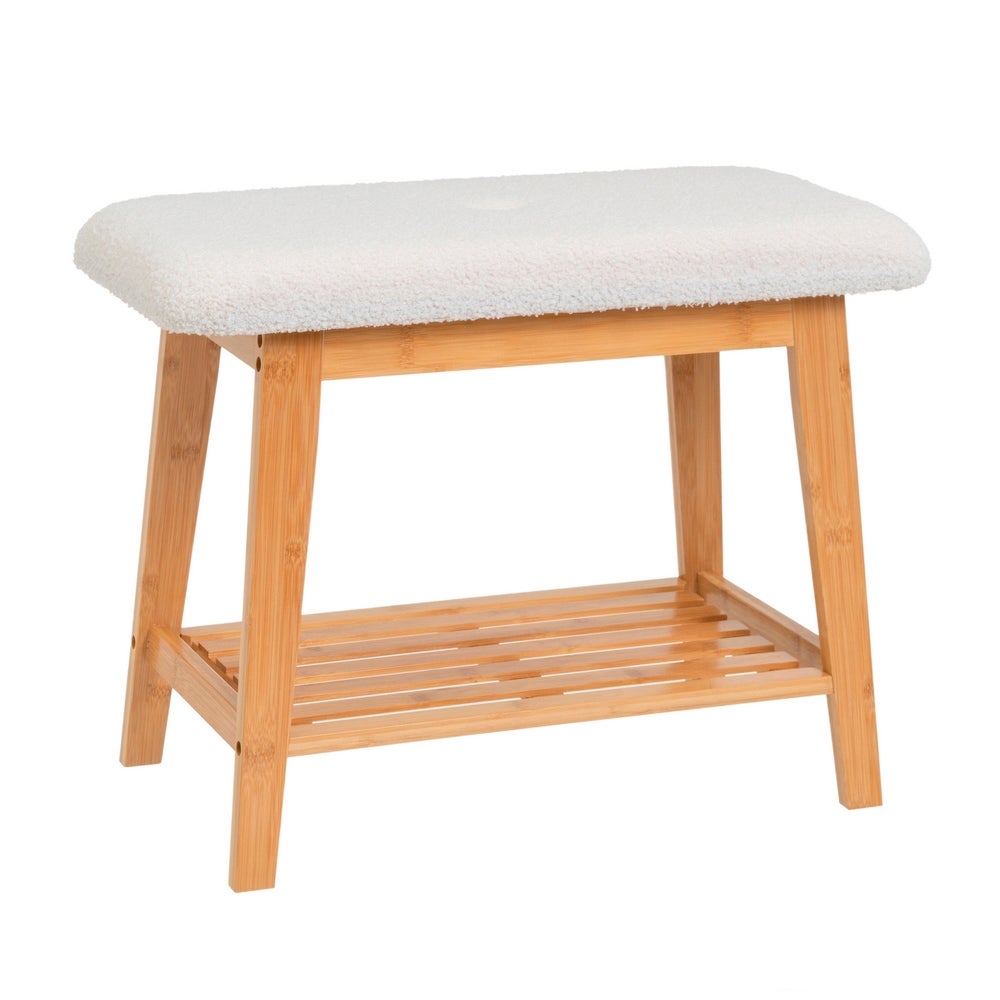 Banqueta de bambú natural