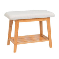 Banqueta de bambú natural