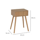 Mesita de noche con cajón