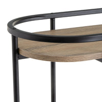 Estantería negra con 3 baldas