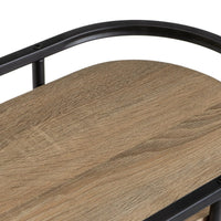 Estantería negra con 3 baldas