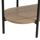 Estantería negra con 3 baldas