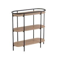 Estantería negra con 3 baldas