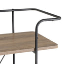 Estantería negra con 4 baldas