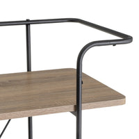 Estantería negra con 4 baldas