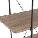 Estantería negra con 4 baldas