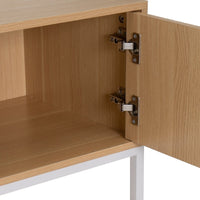 Mueble TV de madera con 2 puertas