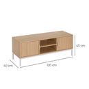Mueble TV de madera con 2 puertas