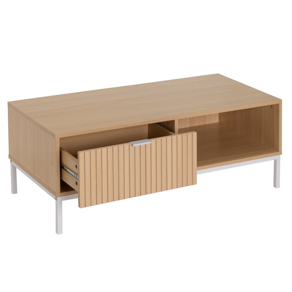 Mesa de centro con cajón