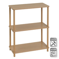 Estantería de madera con 3 baldas