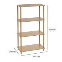 Estantería de madera con 4 baldas
