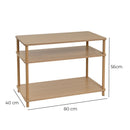 Mesa de centro de madera natural