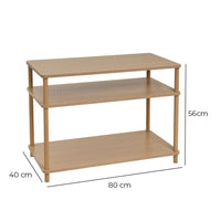 Mesa de centro de madera natural