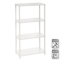 Estantería blanca de 4 baldas