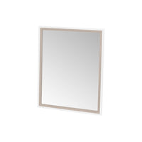 Espejo de pared blanco y gris