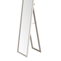 Espejo de pie blanco y gris de 154 cm