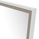 Espejo de pie blanco y gris de 154 cm