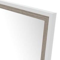 Espejo de pie blanco y gris de 154 cm