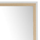 Espejos de pie blanco y natural