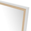 Espejos de pie blanco y natural