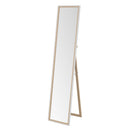 Espejos de pie blanco y natural