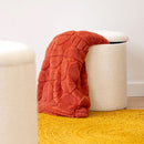 Set de 2 puffs blancos con almacenaje