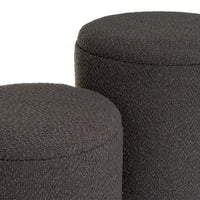 Set de 2 arcón  gris oscuro con almacenaje