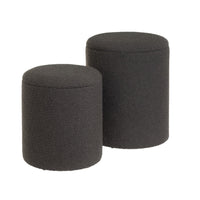 Set de 2 arcón  gris oscuro con almacenaje