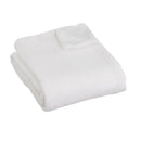 Manta de forro polar blanca de 130x160 cm